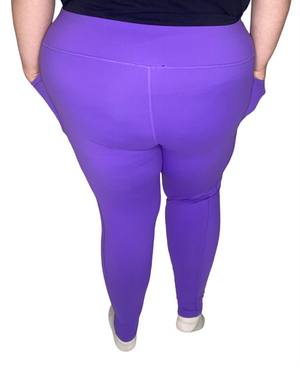 Full Length Essential Leggings - Purple