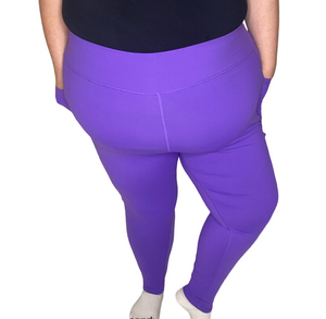 Full Length Essential Leggings - Purple