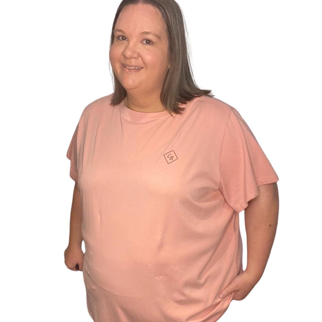 Long Length T-Shirt - Dusty Pink
