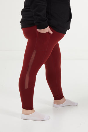 Full Length Legging - Red