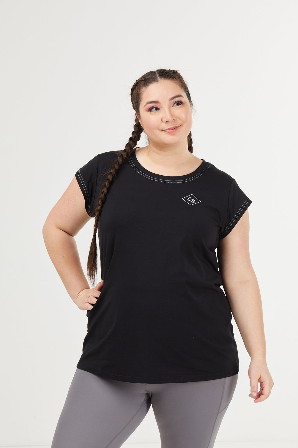 Mini Sleeve T-Shirt - Black