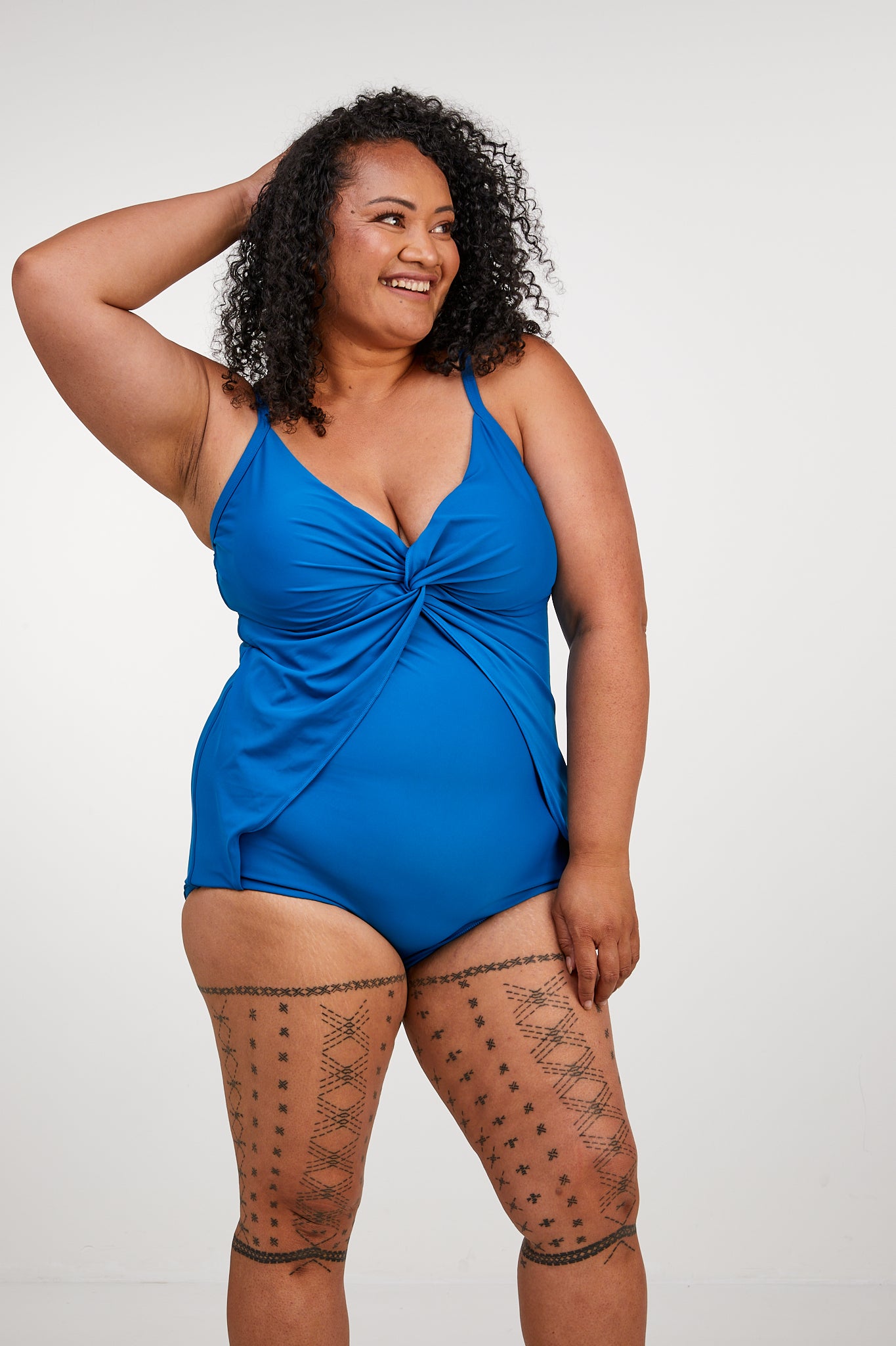 One Piece Swimsuit - Teal Blue